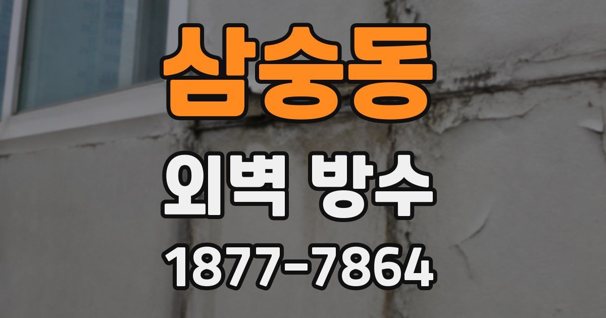삼숭동 외벽 방수
