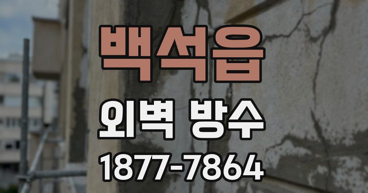 백석읍 외벽 방수