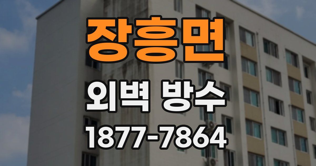 장흥면 외벽 방수