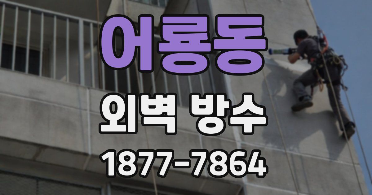 어룡동 외벽 방수