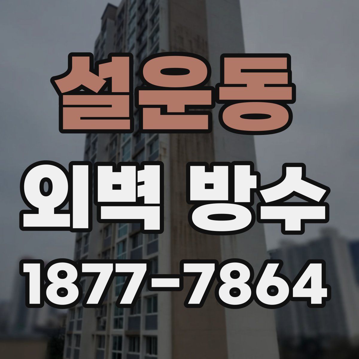설운동 외벽 방수