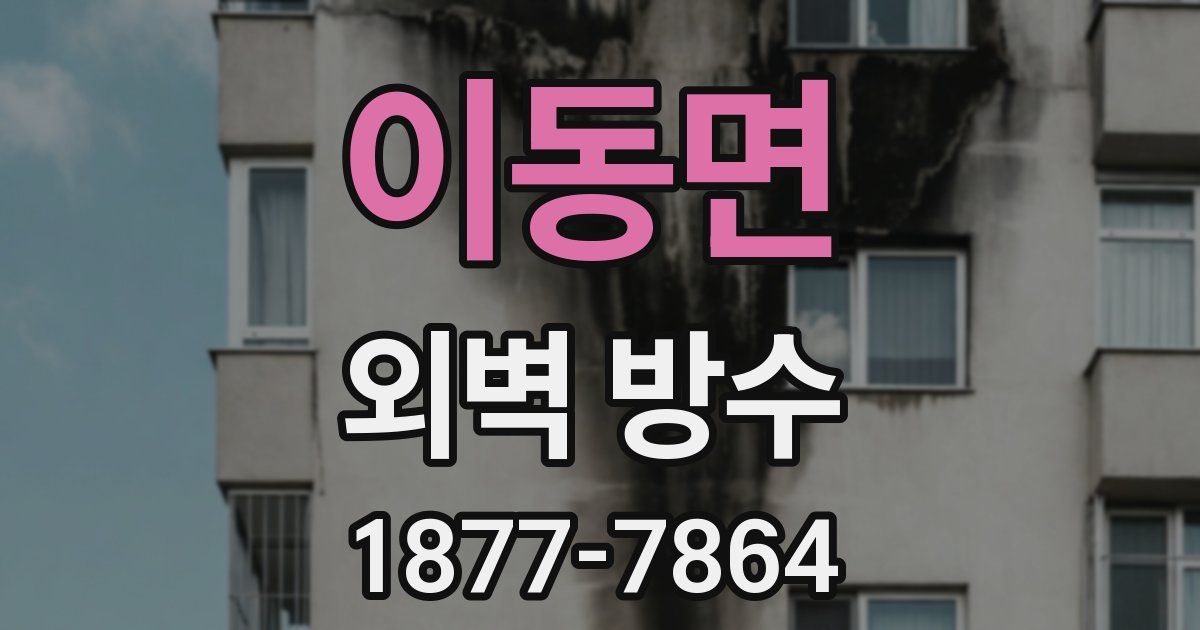 이동면 외벽 방수