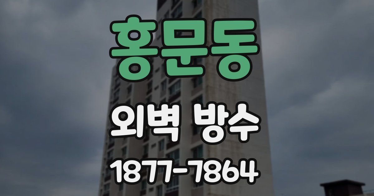 홍문동 외벽 방수