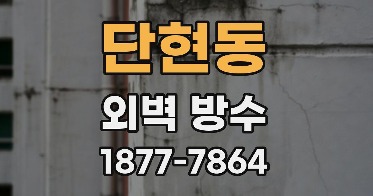 단현동 외벽 방수