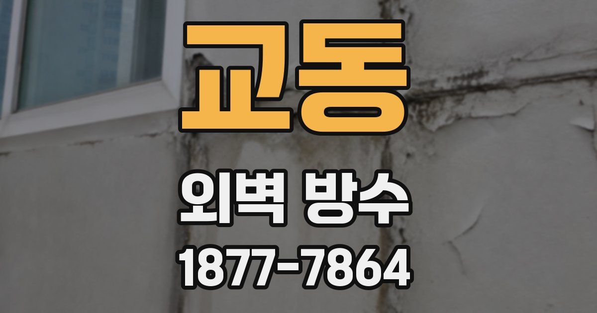 교동 외벽 방수