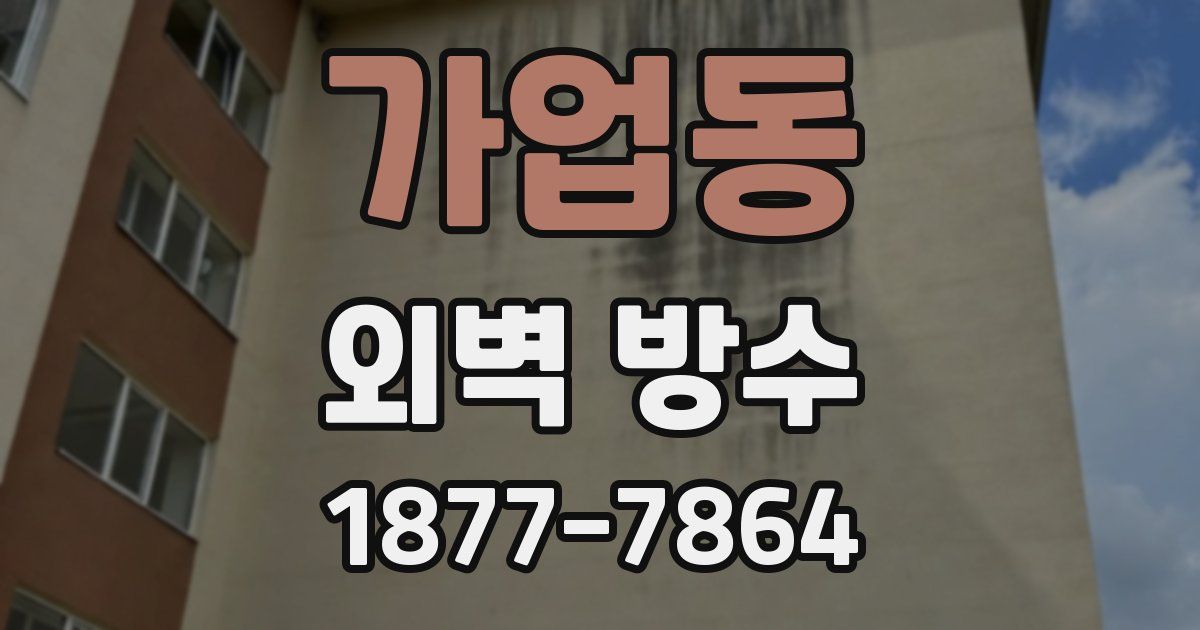 가업동 외벽 방수
