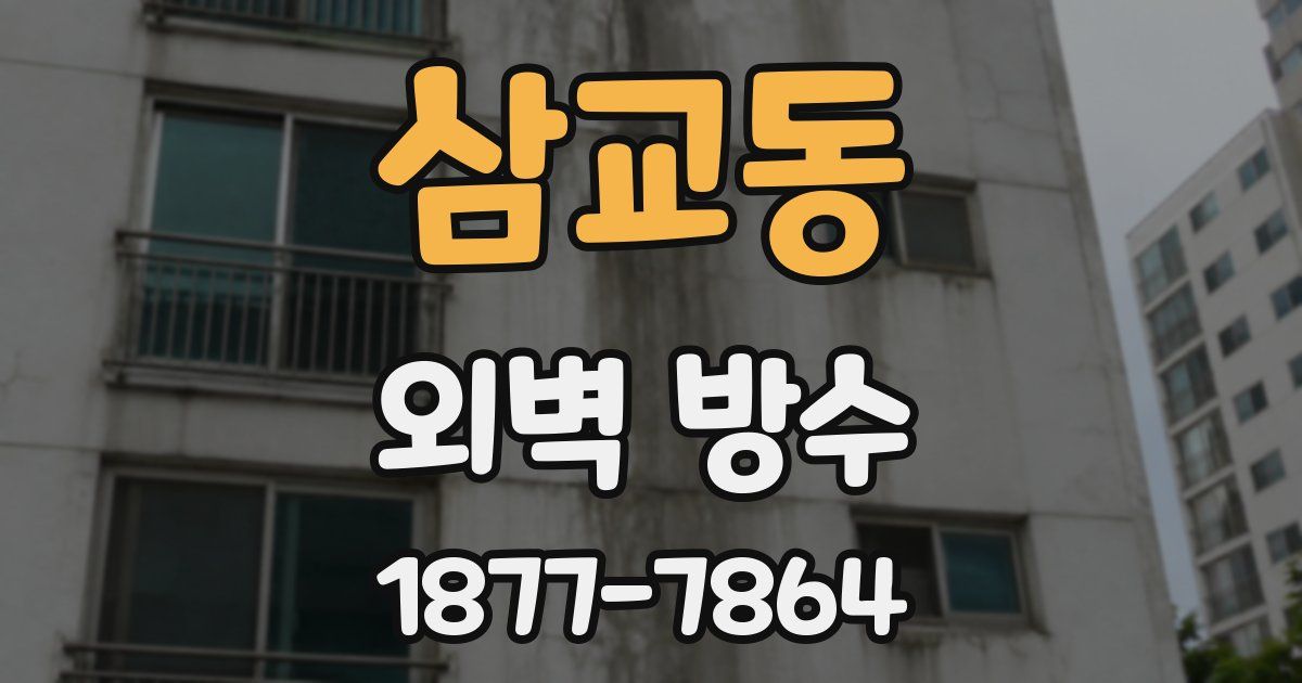 삼교동 외벽 방수