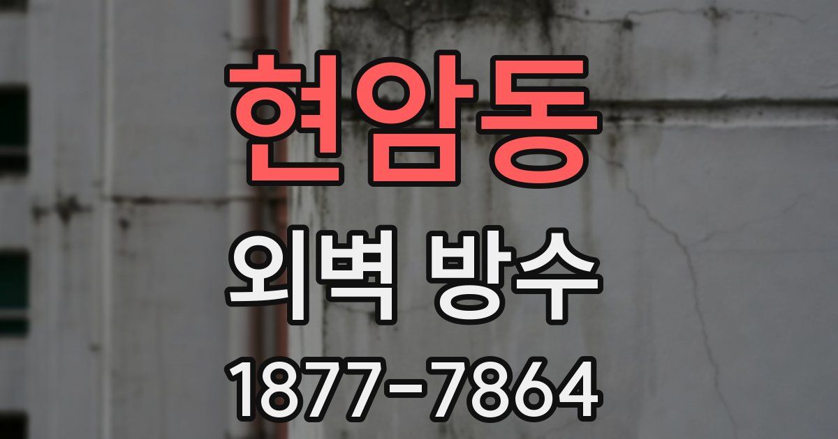 현암동 외벽 방수