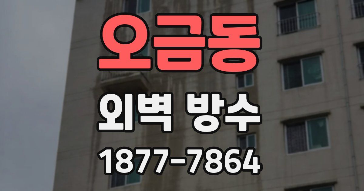 오금동 외벽 방수