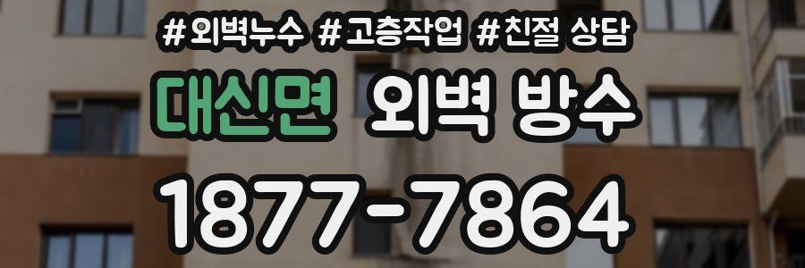 대신면 외벽 방수