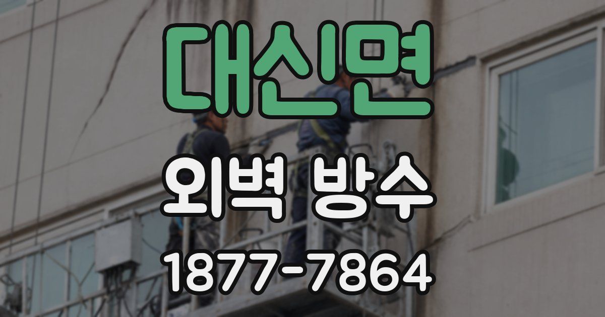 대신면 외벽 방수