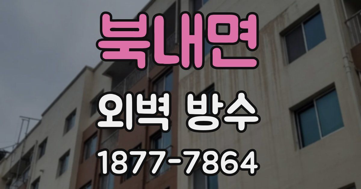 북내면 외벽 방수
