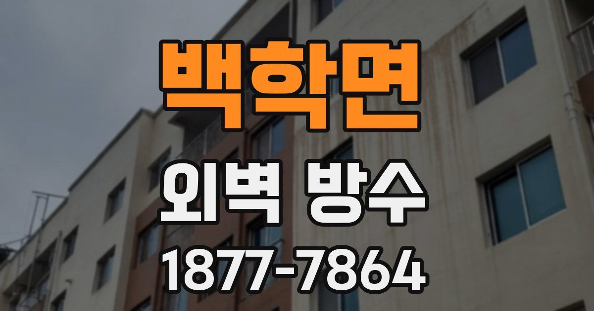 백학면 외벽 방수