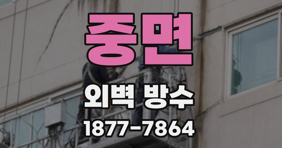 중면 외벽 방수