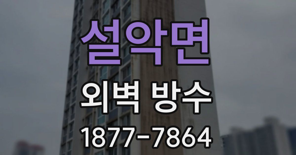 설악면 외벽 방수