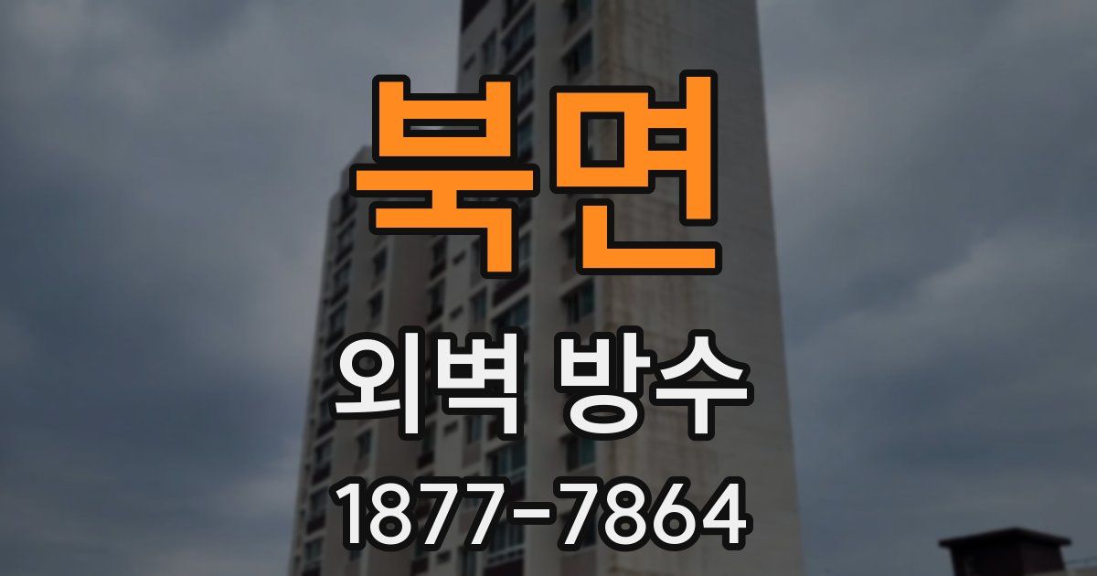 북면 외벽 방수