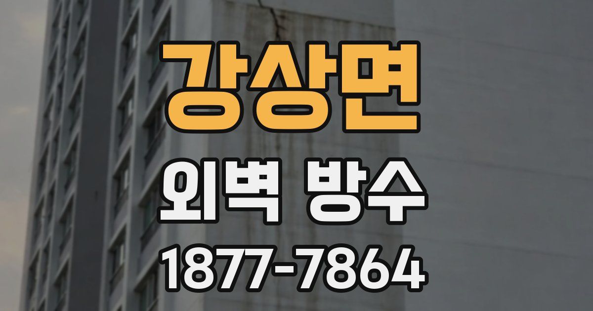 강상면 외벽 방수