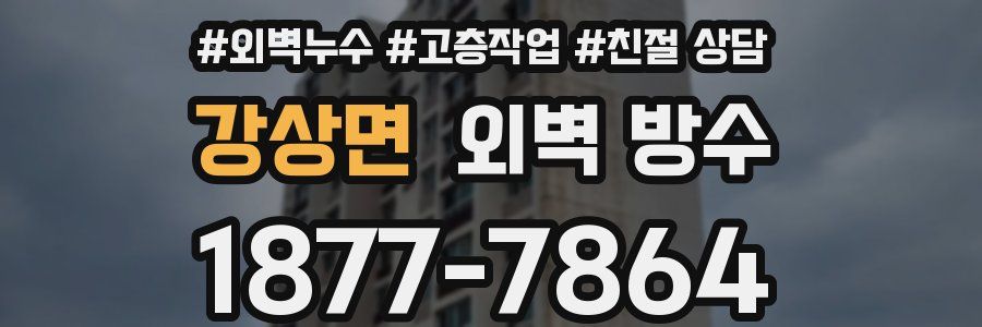 강상면 외벽 방수