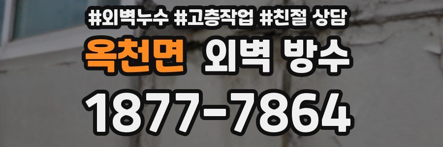 옥천면 외벽 방수