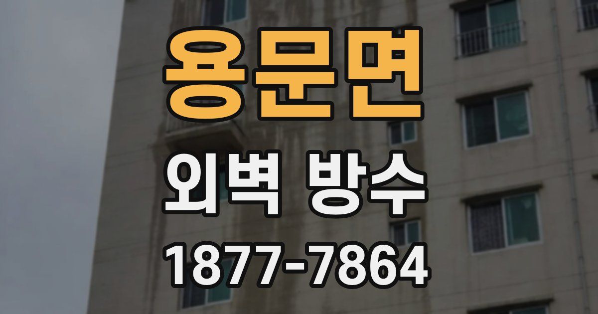용문면 외벽 방수