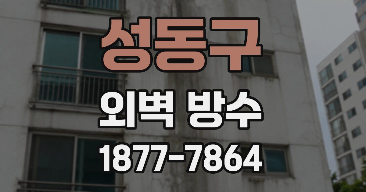 성동구 외벽 방수