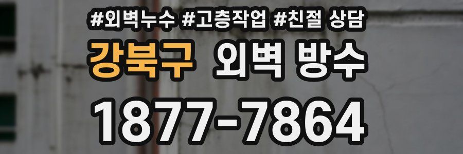 강북구 외벽 방수