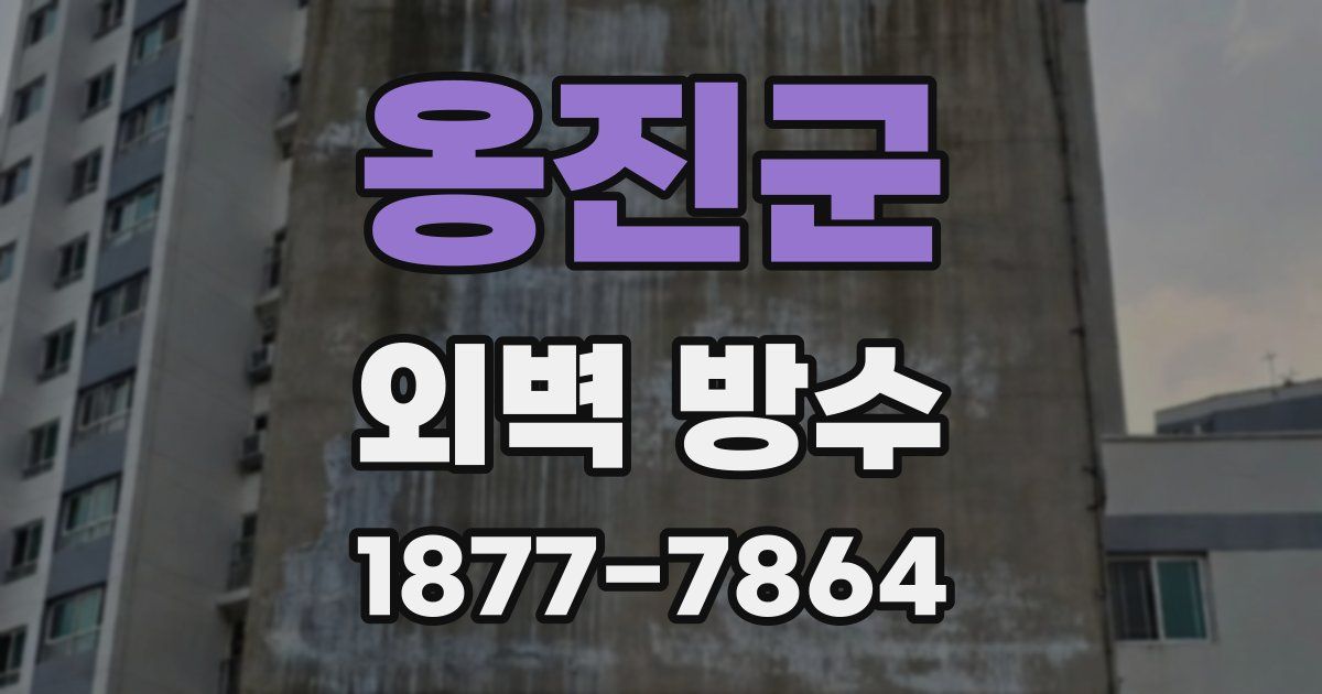 옹진군 외벽 방수
