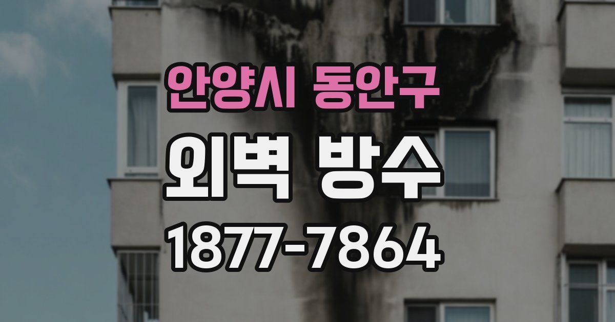 안양시 동안구 외벽 방수