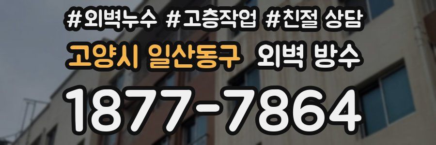 고양시 일산동구 외벽 방수