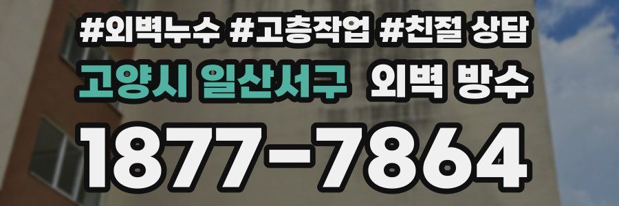 고양시 일산서구 외벽 방수