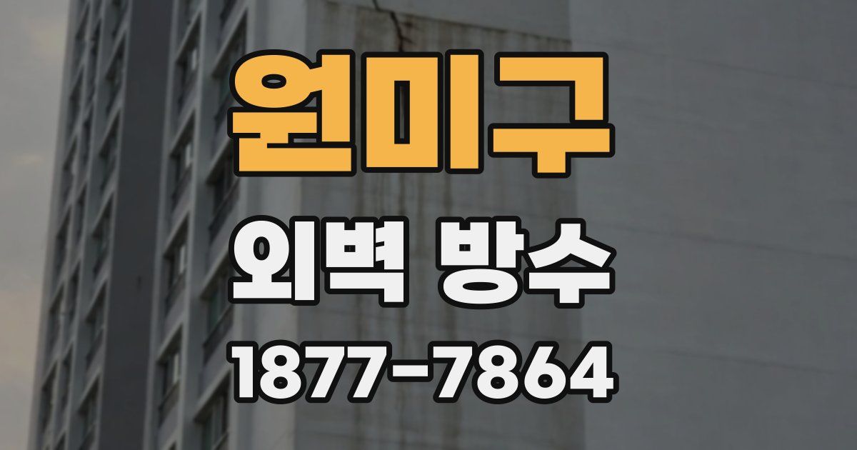 원미구 외벽 방수