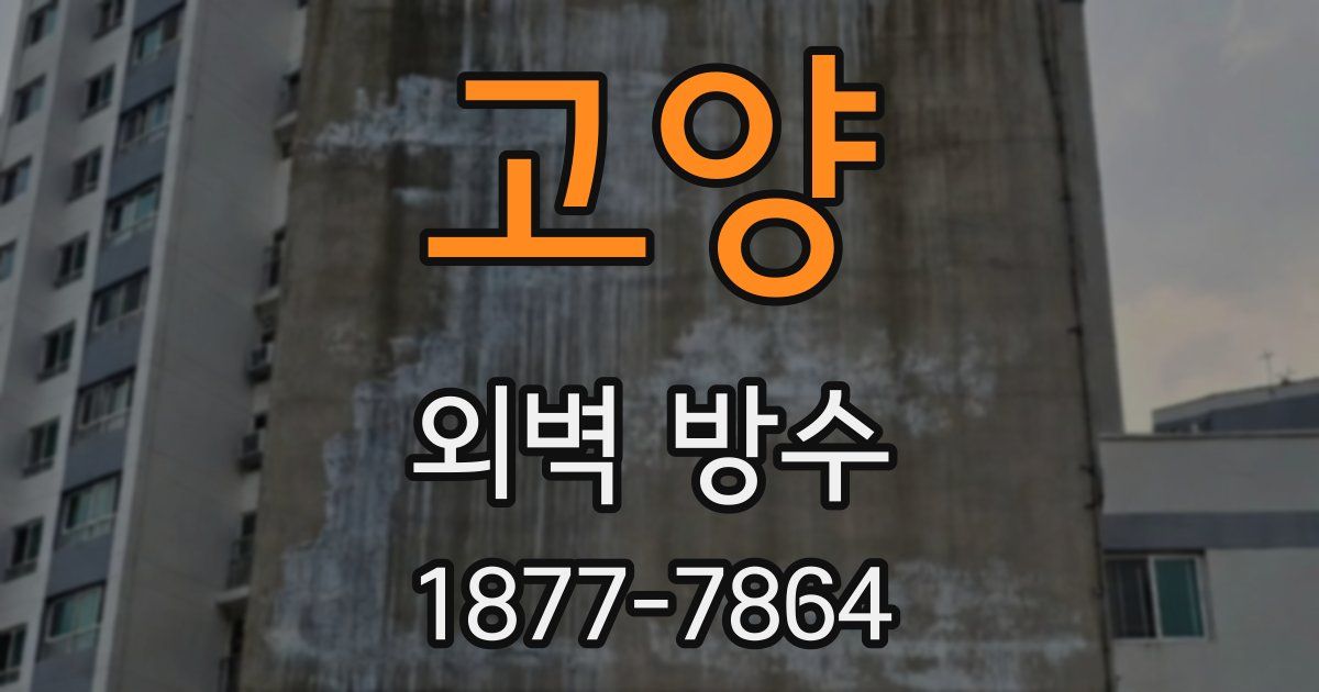 고양 외벽 방수