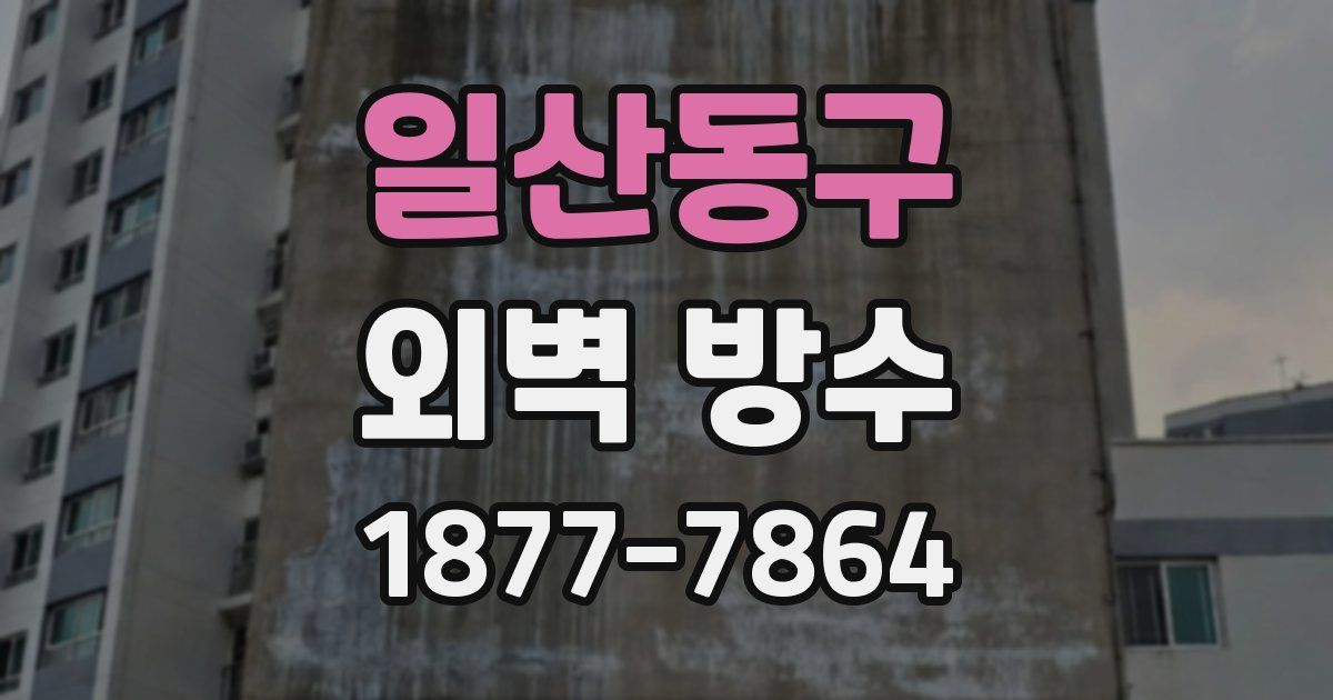 일산동구 외벽 방수