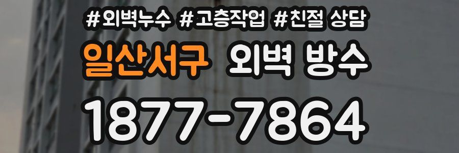 일산서구 외벽 방수