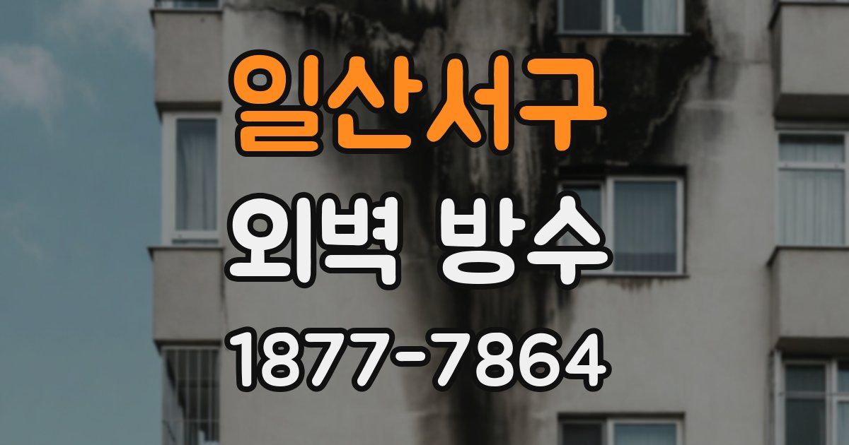 일산서구 외벽 방수