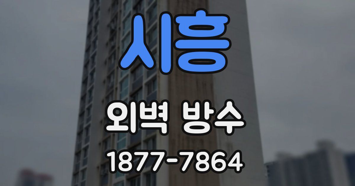 시흥 외벽 방수