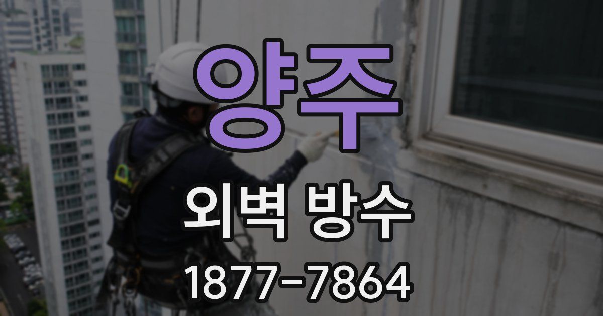 양주 외벽 방수