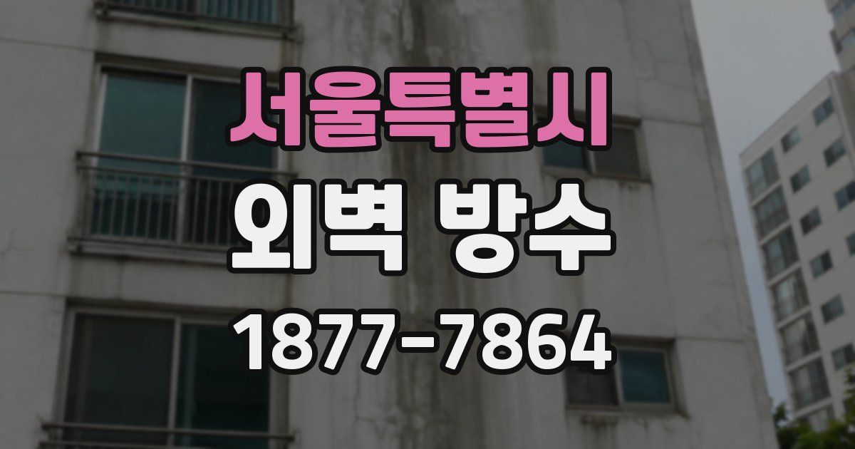서울특별시 외벽 방수