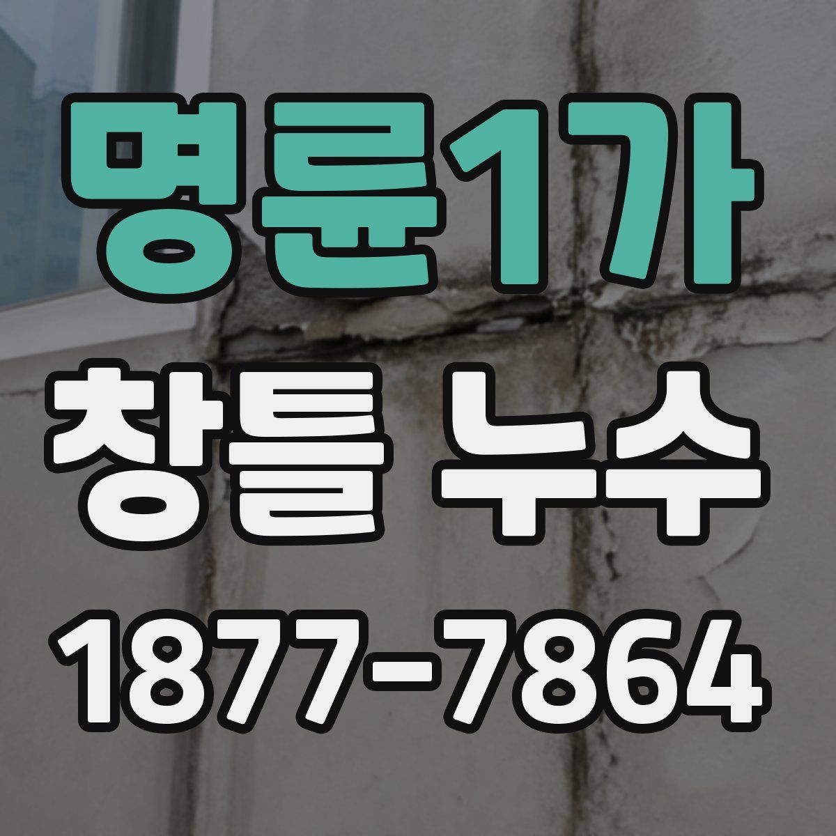 명륜1가 창틀 누수