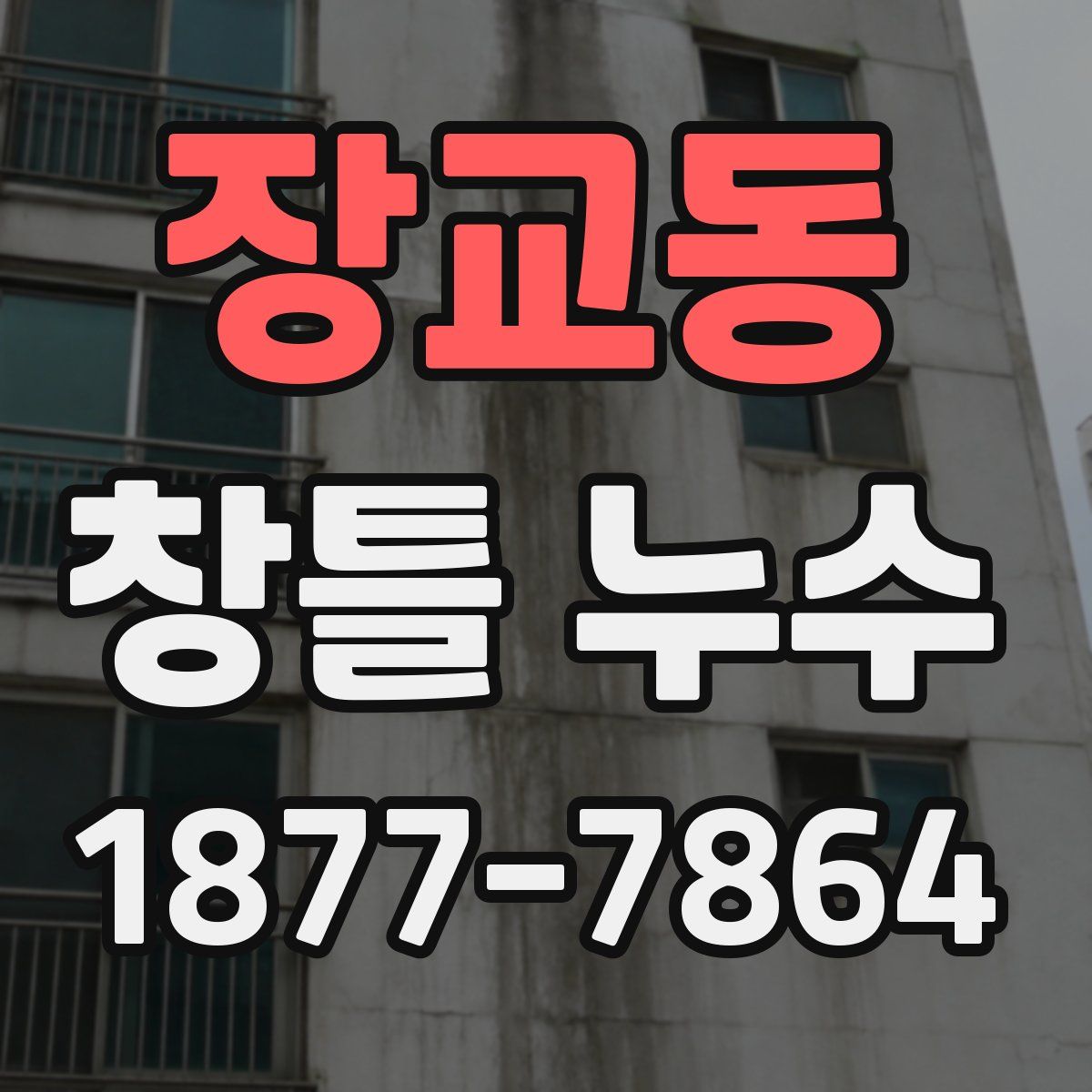 장교동 창틀 누수
