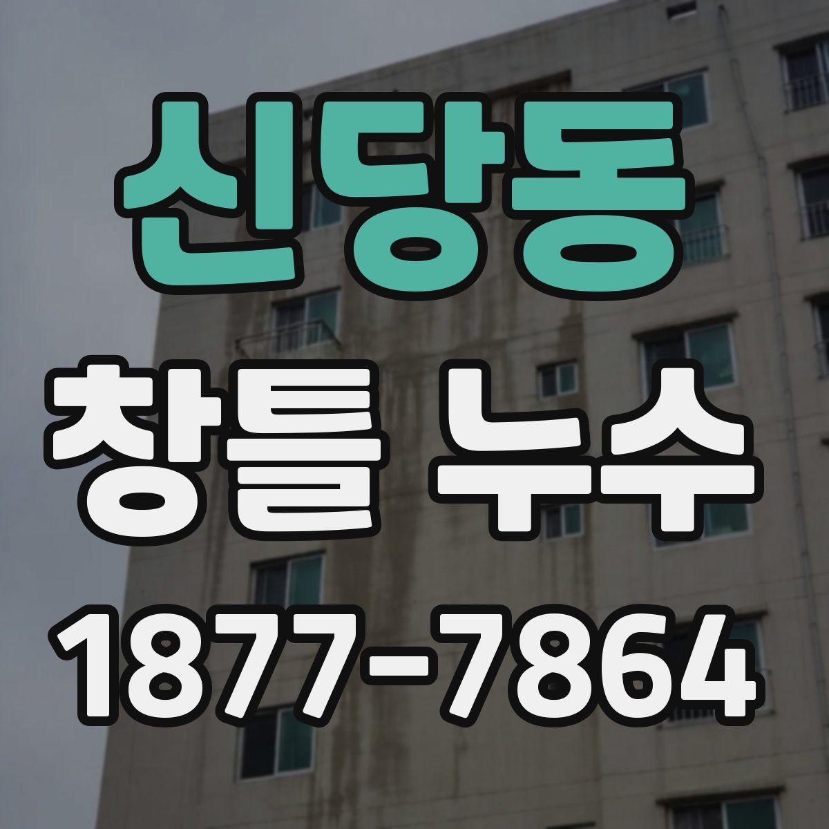신당동 창틀 누수