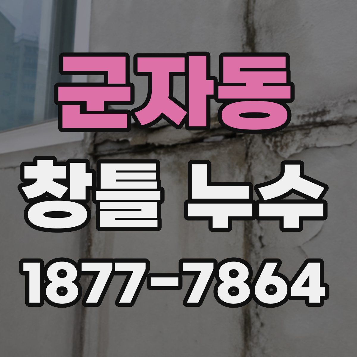 군자동 창틀 누수