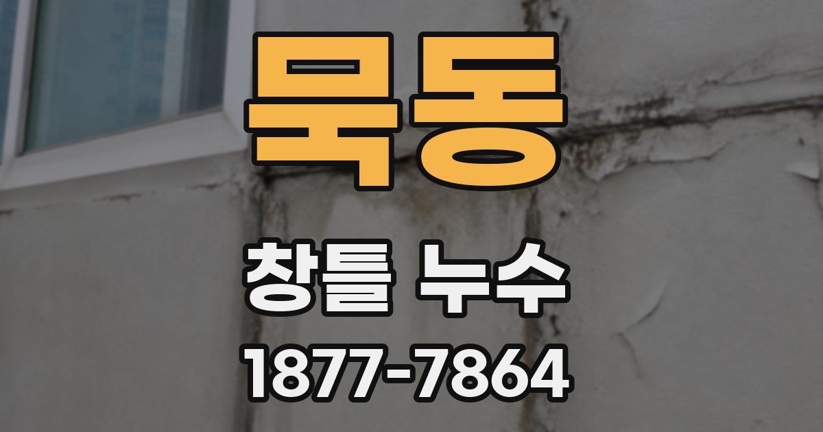 묵동 창틀 누수