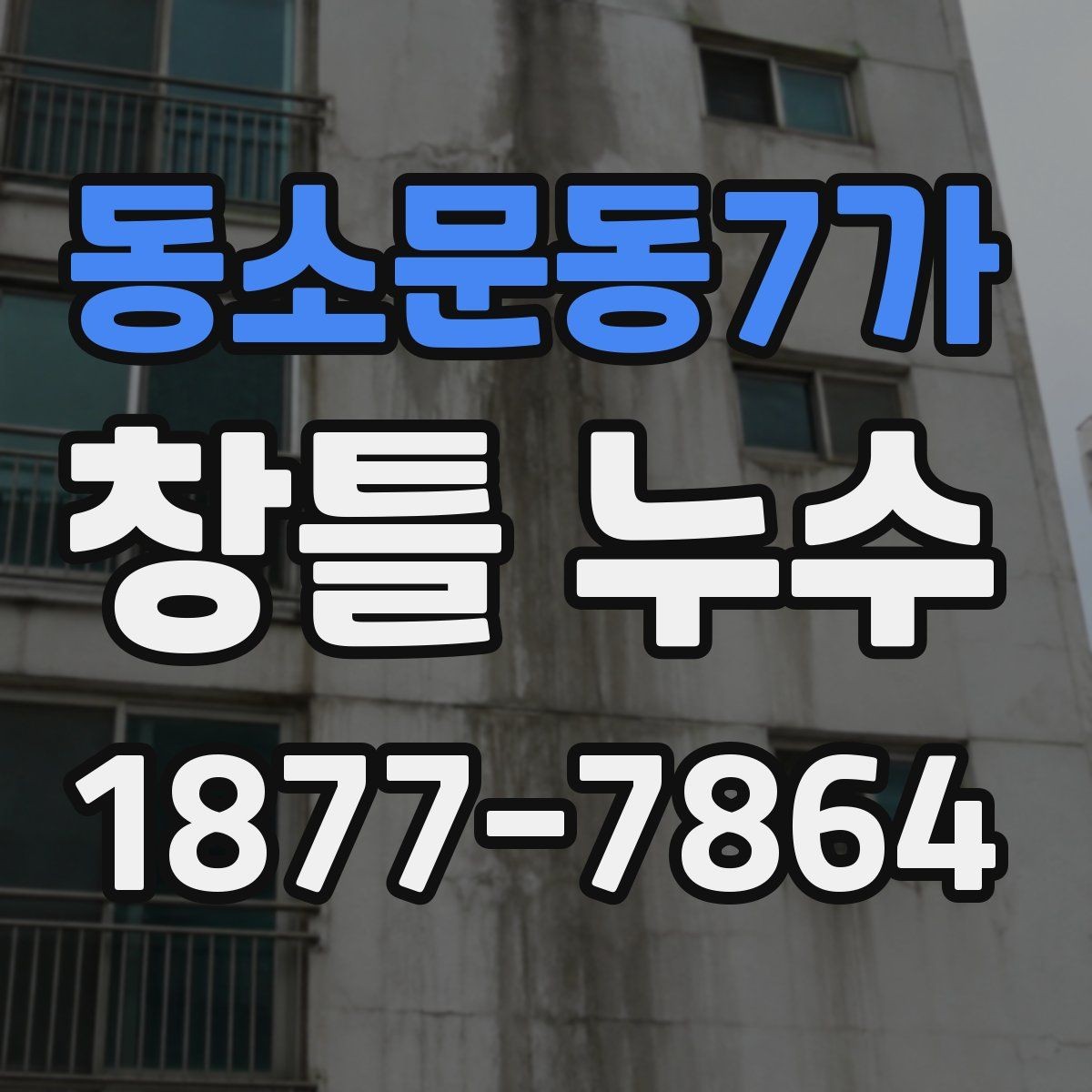 동소문동7가 창틀 누수 곰팡이와 얼룩이 생기기 전 확인