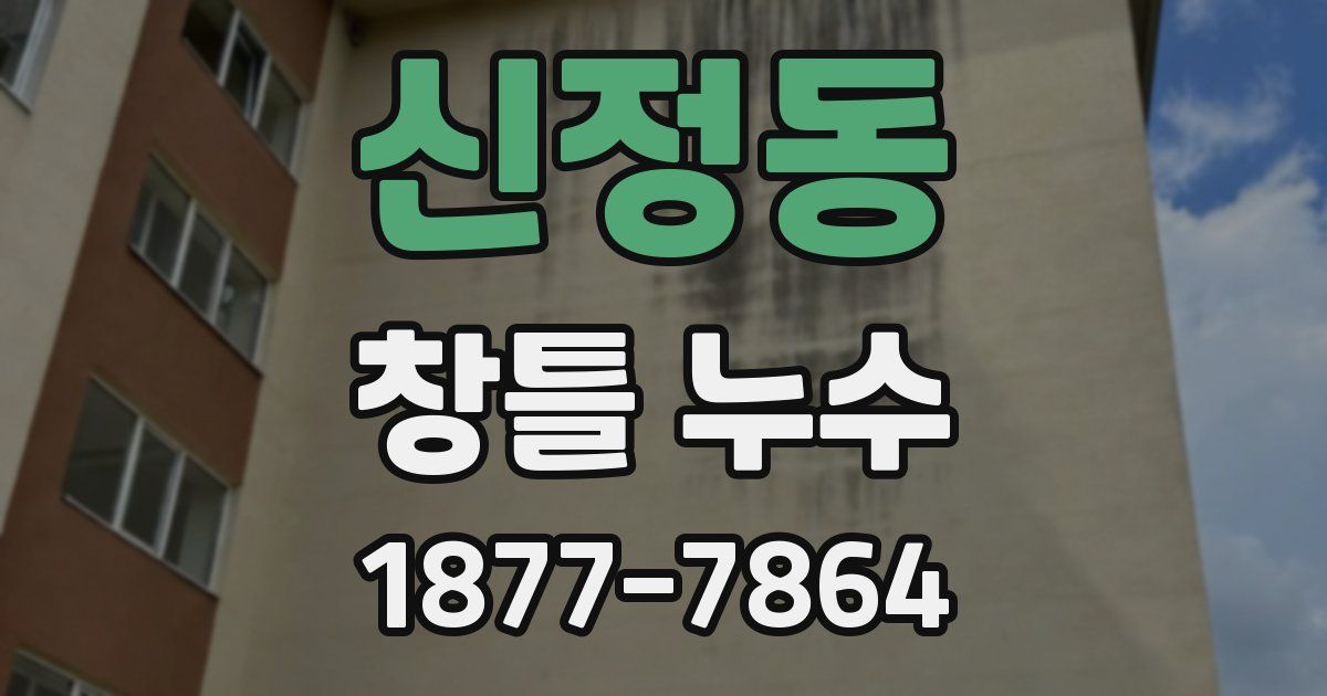 신정동 창틀 누수