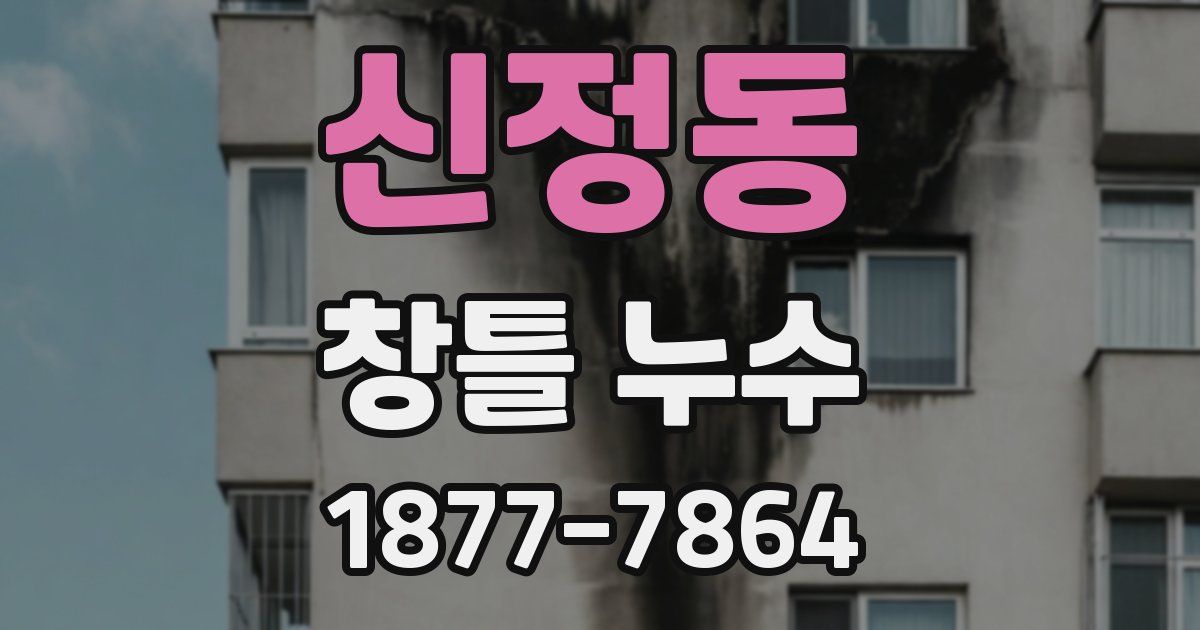 신정동 창틀 누수