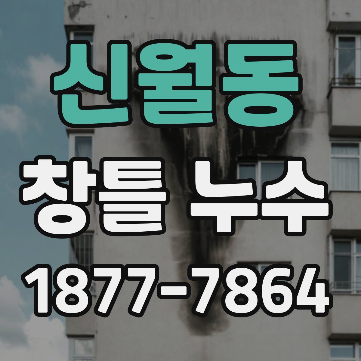 신월동 창틀 누수