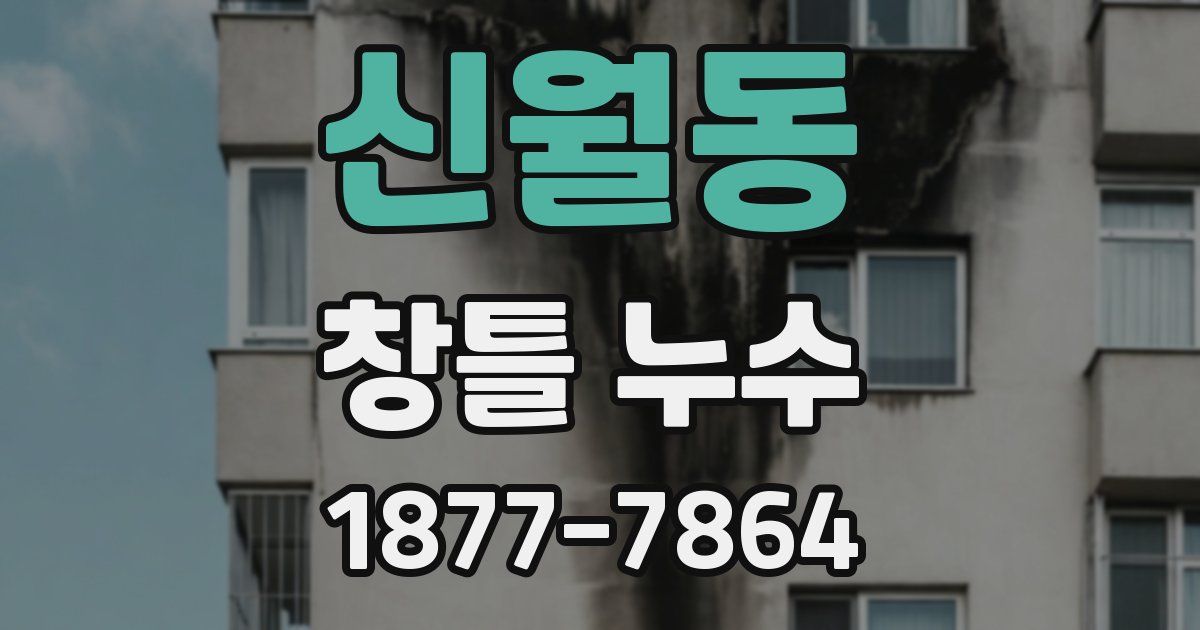 신월동 창틀 누수