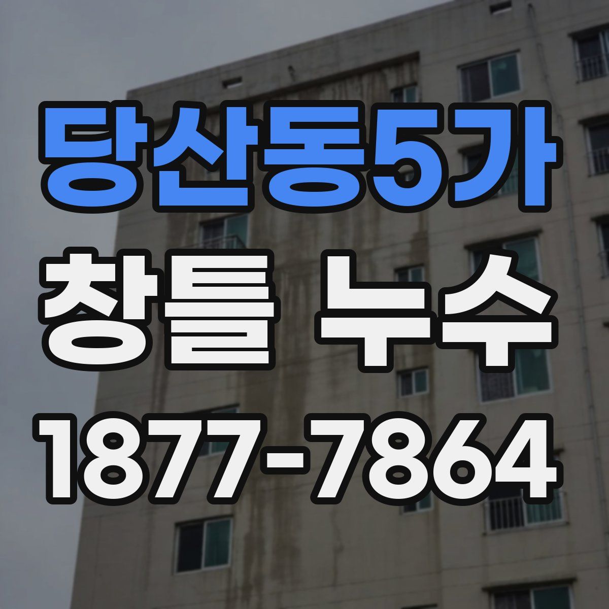 당산동5가 창틀 누수