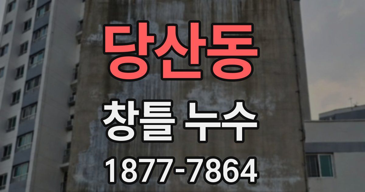 당산동 창틀 누수